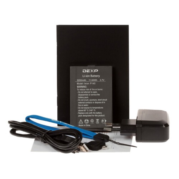 Смартфон DEXP Ixion P140 Black+Yellow [4" 8GB 4x1.3GHz/1GB/800x480/IPS/2SIM/cam5AF/3200mAh/Android 5.1]