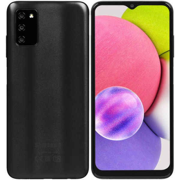 6.5" Смартфон Samsung Galaxy A03s 64 ГБ черный [8x2.3 ГГц, 4 Гб, 2 SIM, TFT, 1600x720, камера 13+2+2 Мп, 4G, GPS, 5000 мА*ч]