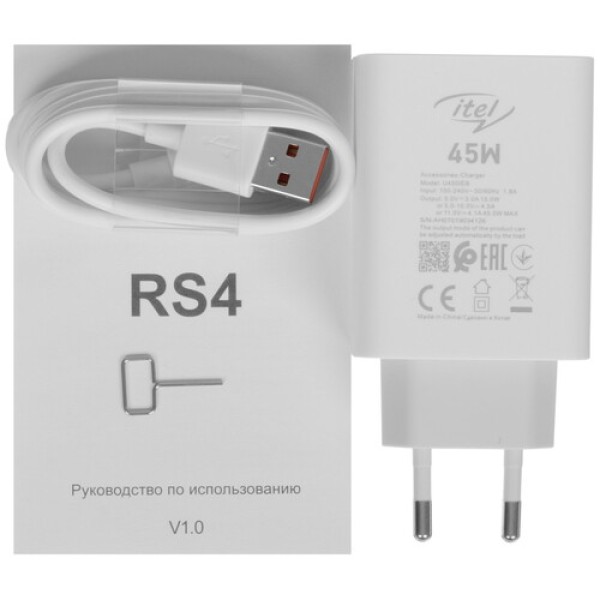 6.6" Смартфон Itel RS4 256 ГБ черный