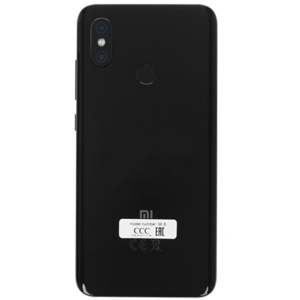 Смартфон Xiaomi Mi 8 6/64Gb [6,21"/LTE/NFC/Cam12+12Mpx/3400mAh/Black]