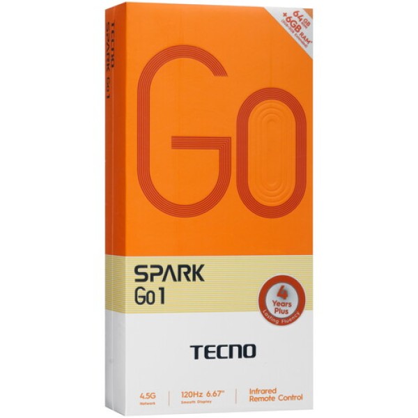 6.67" Смартфон Tecno SPARK GO 1 64 ГБ зеленый