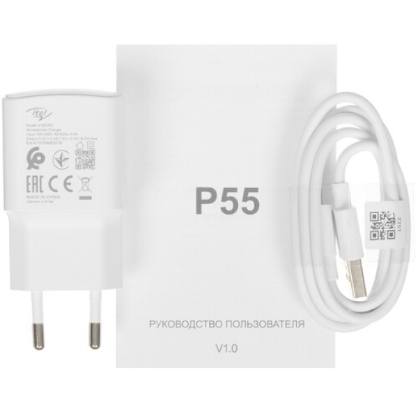 6.6" Смартфон Itel P55 128 ГБ голубой