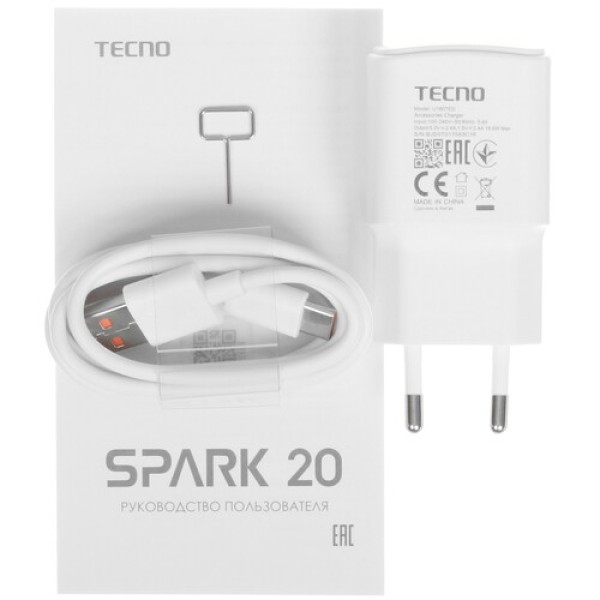 6.56" Смартфон Tecno SPARK 20 256 ГБ золотистый
