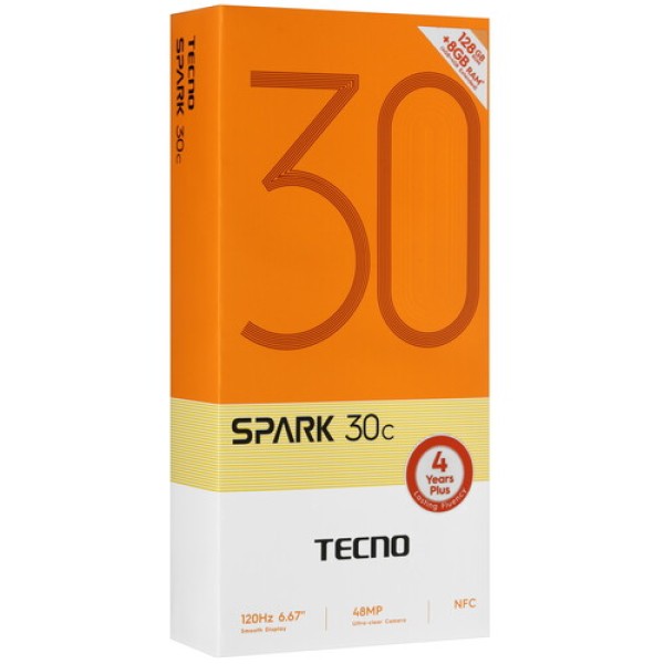 6.67" Смартфон Tecno SPARK 30C 128 ГБ серый