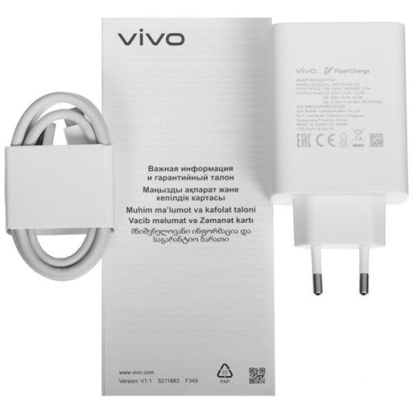 6.78" Смартфон Vivo V40 256 ГБ фиолетовый