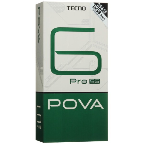 6.8" Смартфон Tecno POVA 6 Pro 5G 256 ГБ серый