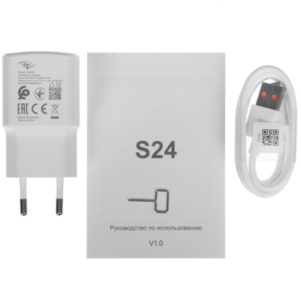 6.6" Смартфон Itel S24 256 ГБ черный