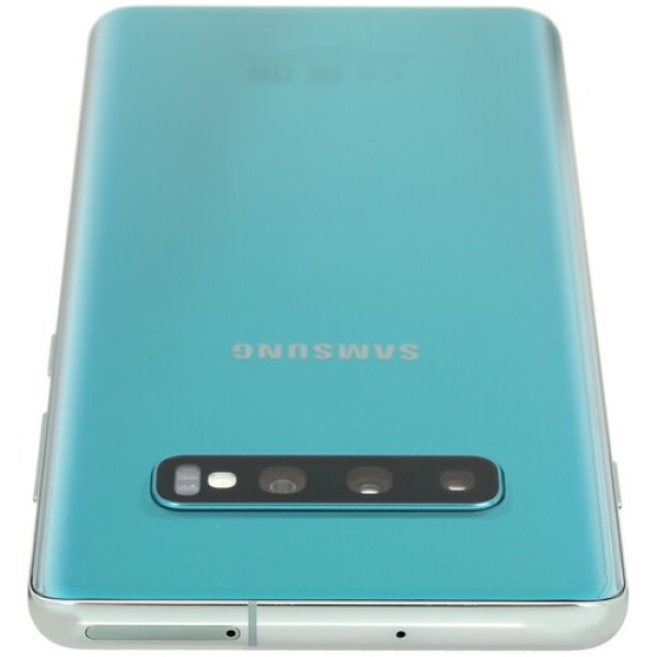 Смартфон Samsung S10+ 6.4" 128Gb Green 8(2x2.0Ghz+2x2.0Ghz+4x1.0Ghz)/8192Mb/3040x1440/DynamicAMOLED/2SIM/LTE/NFC/IP68/Cam16+12+12/4100mAh/Android 9.0