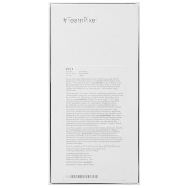 6.4" Смартфон Google Pixel 6 128 ГБ черный