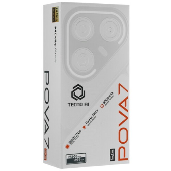 6.78" Смартфон Tecno POVA 7 5G 256 ГБ розовый