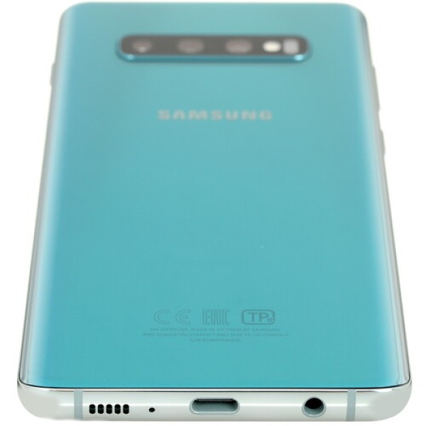 Смартфон Samsung S10+ 6.4" 128Gb Green 8(2x2.0Ghz+2x2.0Ghz+4x1.0Ghz)/8192Mb/3040x1440/DynamicAMOLED/2SIM/LTE/NFC/IP68/Cam16+12+12/4100mAh/Android 9.0