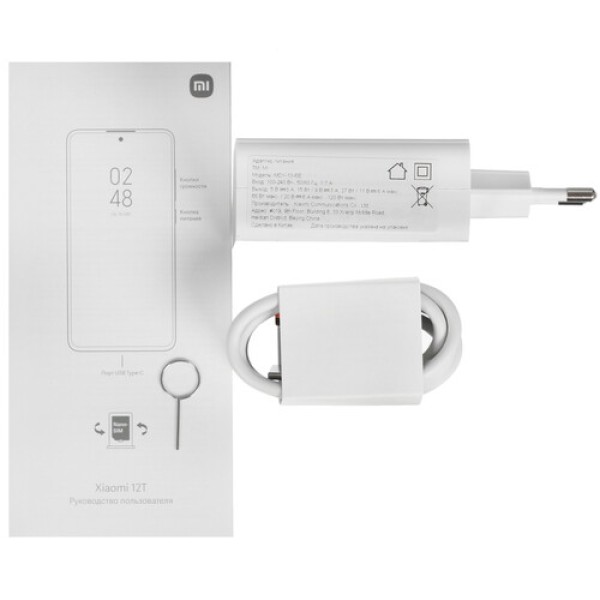 6.67" Смартфон Xiaomi 12T 256 ГБ черный
