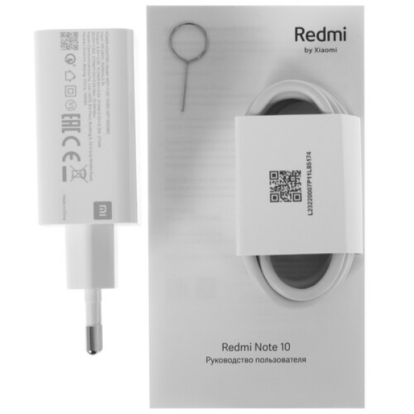 Смартфон Xiaomi Redmi Note 10 4/64Gb [6,43"/LTE/Cam48Mpx/5000mAh/ Pebble White]