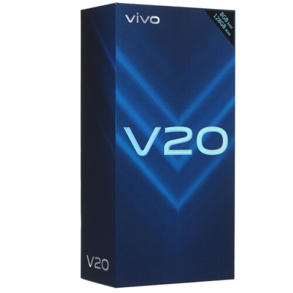 Смартфон Vivo V20 6.44" 128Gb Blue 8(2x2.3Ghz+6x1.8Ghz)/8192Mb/2400x1080/2SIM/LTE/Cam64+8+2/4000mAh/Android 10
