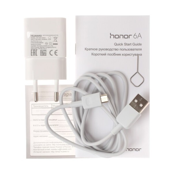 Смартфон Honor 6A 5" 16Gb Grey 8x1.4Ghz/2048Mb/1280x720/IPS/2SIM/LTE/GPS/Cam13AF/3000mAh/Android 7
