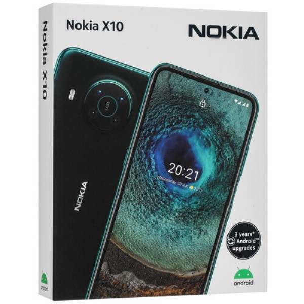 Смартфон Nokia X10 6/128Gb [6,67"/5G/NFC/Cam48+5+2+2/4470mAh/White]