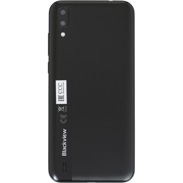 Смартфон Blackview A60 Black 6" 16Gb 4x1.3Ghz/1024Mb/1132x540/IPS/2SIM/3G/8MpxAF+2FF/4080mAh