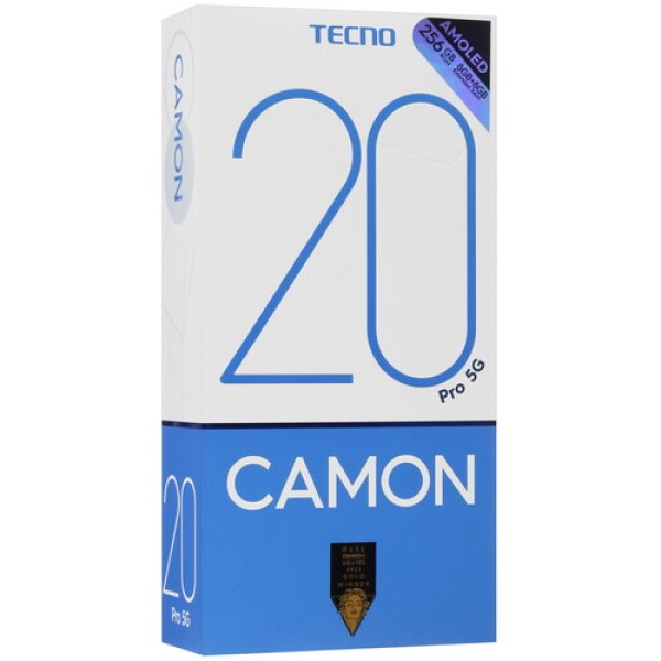 6.7" Смартфон Tecno CAMON 20 Pro 5G 256 ГБ черный