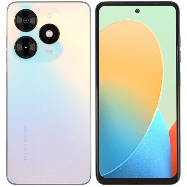 6.56" Смартфон Tecno SPARK 20C 128 ГБ белый
