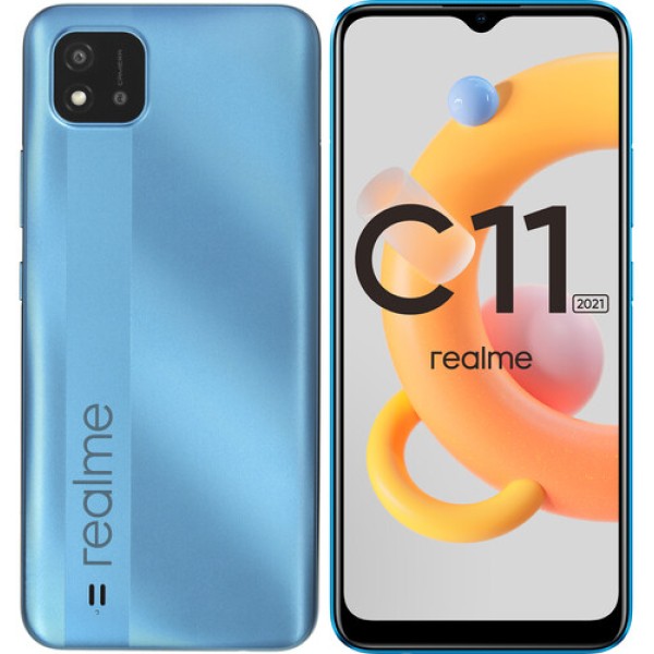 6.5" Смартфон realme C11 2021 32 ГБ синий