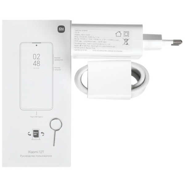 6.67" Смартфон Xiaomi 12T 256 ГБ голубой