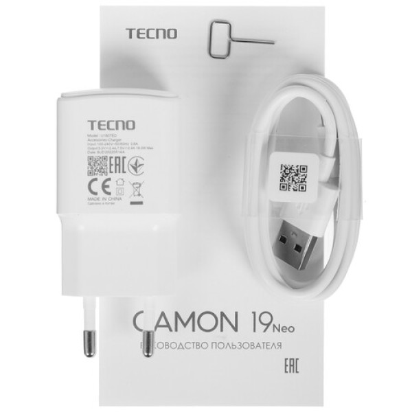 Смартфон Tecno Camon 19 Neo 6/128Gb [6,78"/LTE/NFC/Cam48+2+2Mpx/5000mAh/Ice Mirror]
