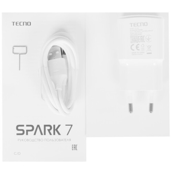 6.52" Смартфон Tecno SPARK 7 64 ГБ синий
