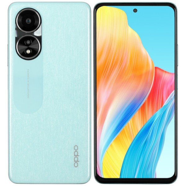 6.72" Смартфон OPPO A58 128 ГБ зеленый