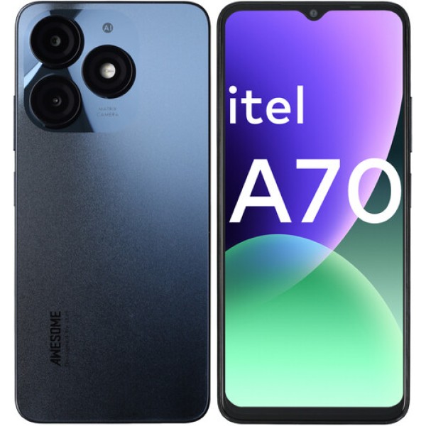 6.6" Смартфон Itel A70 256 ГБ черный