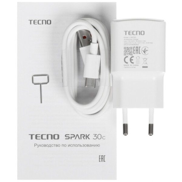 6.67" Смартфон Tecno SPARK 30C 128 ГБ черный