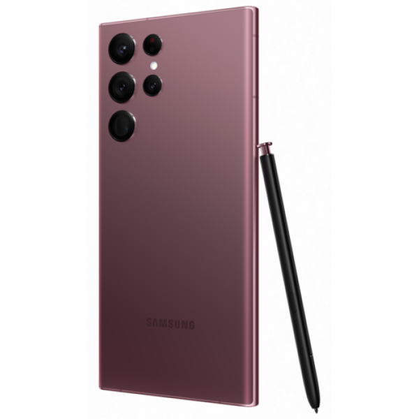 Смартфон Samsung Galaxy S22 Ultra 12/256Gb [6,8"/5G/NFC/Cam108+12+10+10Mpx/5000mAh/Бургунди]