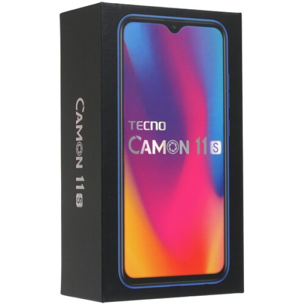 Смартфон Tecno Camon 11s 6.2" 32Gb Black MT6761/4x2,0Ghz/3072Mb/1520x720/IPS/2SIM/LTE/Cam13+8+2/3500mAh/Android 9.0