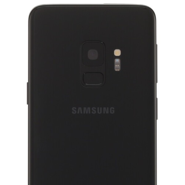Смартфон Samsung Galaxy S9 5.8" 64Gb Black 8(4x2,9Ghz+4x1,9Ghz)/4096Mb/2960x1440/sAMOLED/2SIM/LTE/NFC/IP68/Cam12/3000mAh/Android 8.0