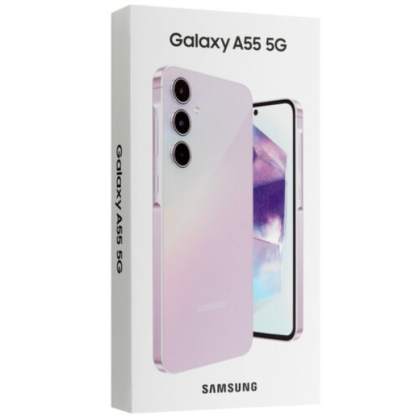6.6" Смартфон Samsung Galaxy A55 128 ГБ фиолетовый