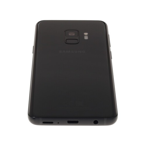 Смартфон Samsung Galaxy S9 5.8" 64Gb Black 8(4x2,9Ghz+4x1,9Ghz)/4096Mb/2960x1440/sAMOLED/2SIM/LTE/NFC/IP68/Cam12/3000mAh/Android 8.0