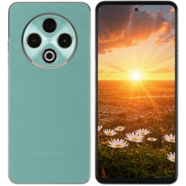 6.78" Смартфон Tecno SPARK 30 4G 256 ГБ зеленый