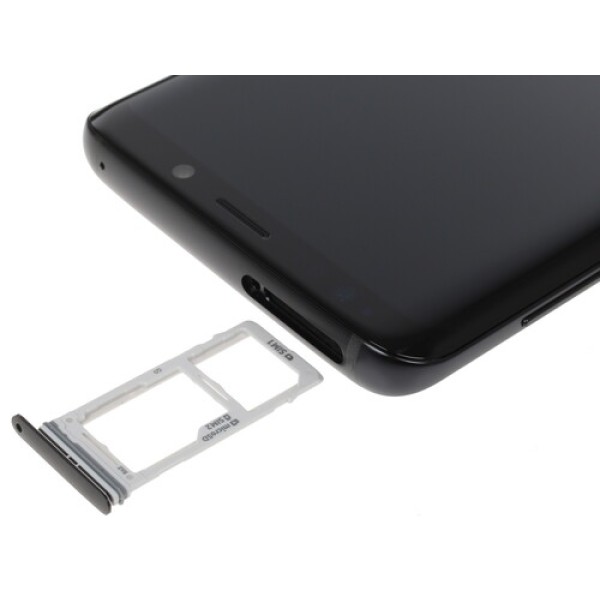 Смартфон Samsung Galaxy S9 5.8" 64Gb Black 8(4x2,9Ghz+4x1,9Ghz)/4096Mb/2960x1440/sAMOLED/2SIM/LTE/NFC/IP68/Cam12/3000mAh/Android 8.0