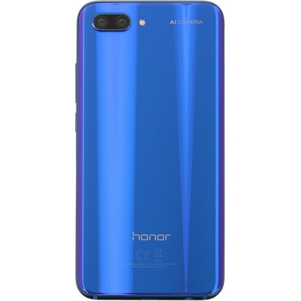 Смартфон Honor 10 5.84" 64Gb Blue 8(4x2,36Ghz+4x1,8Ghz)/4096Mb/2280x1080/IPS/2SIM/LTE/NFC/Cam16+24/3400mAh/Android 8.1