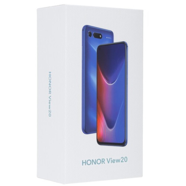 Смартфон Honor View 20 6.4" 256Gb Blue 8(4x1,8Ghz+2x2.6Ghz+2x1,9Ghz)/8192Mb/2310x1080/IPS/2SIM/LTE/NFC/Cam48+24/4000mAh/Android 9.0