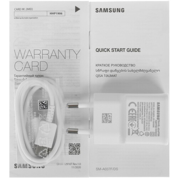Смартфон Samsung Galaxy A03s 3/32Gb [6,5"/LTE/Cam13+2+2+2Mpx/5000mAh/Black]