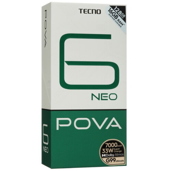 6.8" Смартфон Tecno POVA 6 Neo 128 ГБ зеленый