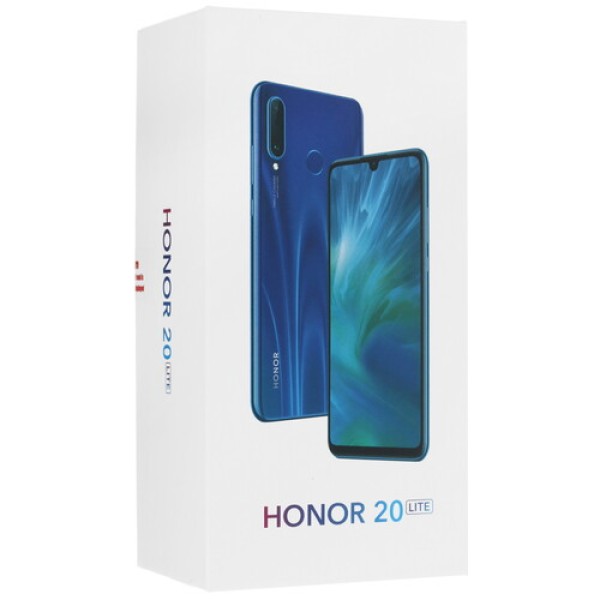 Смартфон Honor 20 Lite 4/128Gb [6,15"/LTE/NFC/Cam48+8+2Mpx/3340mAh/Blue]