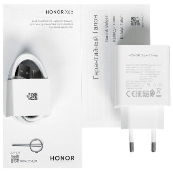 6.56" Смартфон HONOR X6b 128 ГБ черный