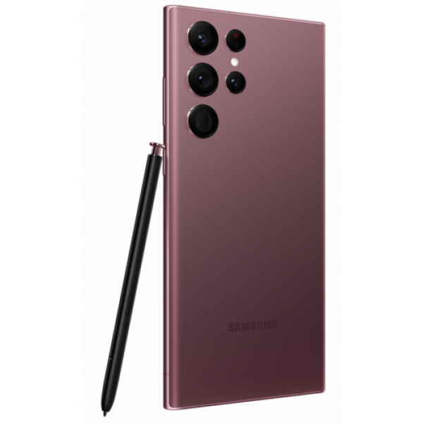 Смартфон Samsung Galaxy S22 Ultra 12/256Gb [6,8"/5G/NFC/Cam108+12+10+10Mpx/5000mAh/Бургунди]