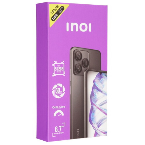 6.75" Смартфон INOI A54 256 ГБ черный