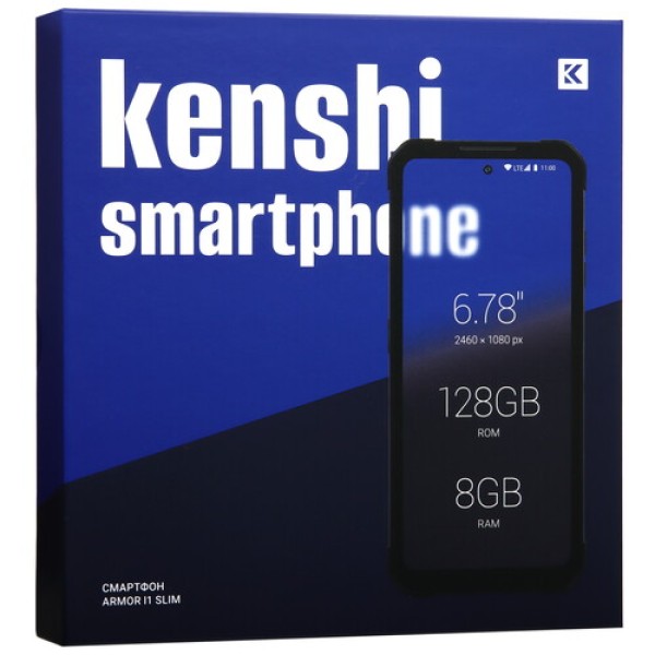 6.78" Смартфон KENSHI Armor I1 Slim 128 ГБ черный