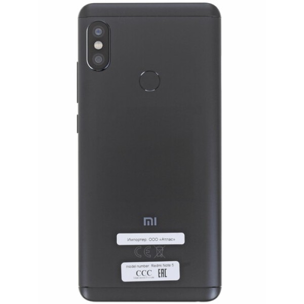 Смартфон Xiaomi Redmi Note 5 5.99" 32Gb Black 8x2Ghz/3072Mb/2160x1080/2SIM/GPS/IPS/Cam12+5AF/4000mAh/Android 8