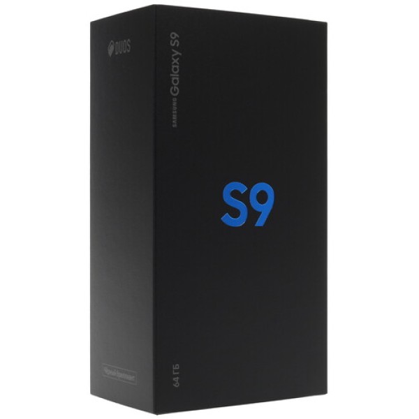 Смартфон Samsung Galaxy S9 5.8" 64Gb Black 8(4x2,9Ghz+4x1,9Ghz)/4096Mb/2960x1440/sAMOLED/2SIM/LTE/NFC/IP68/Cam12/3000mAh/Android 8.0