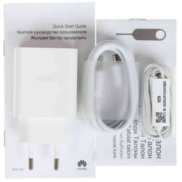 Смартфон Huawei P30 6.1" Breathing Crystal 128Gb 8(2x2.6Ghz+2x1.92Ghz+4x1.8Ghz)/6144Mb/2340x1080/OLED/2SIM/LTE/Cam40+16+8/3550mAh/Android 9.0