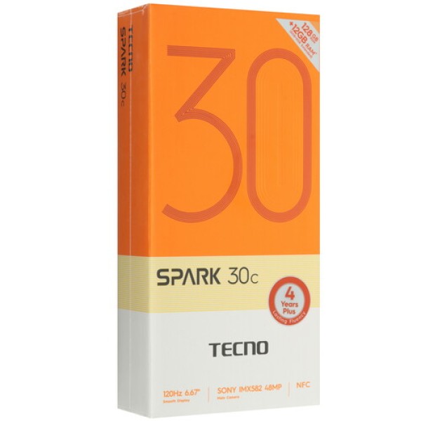 6.67" Смартфон Tecno SPARK 30C 128 ГБ черный